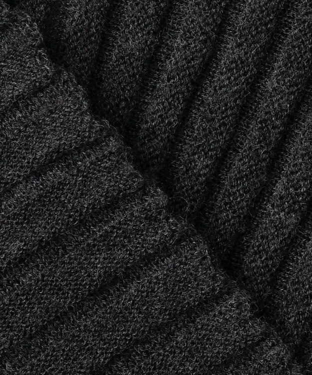 uncrave シアーストライプニット ドルマンカーディガン チャコール