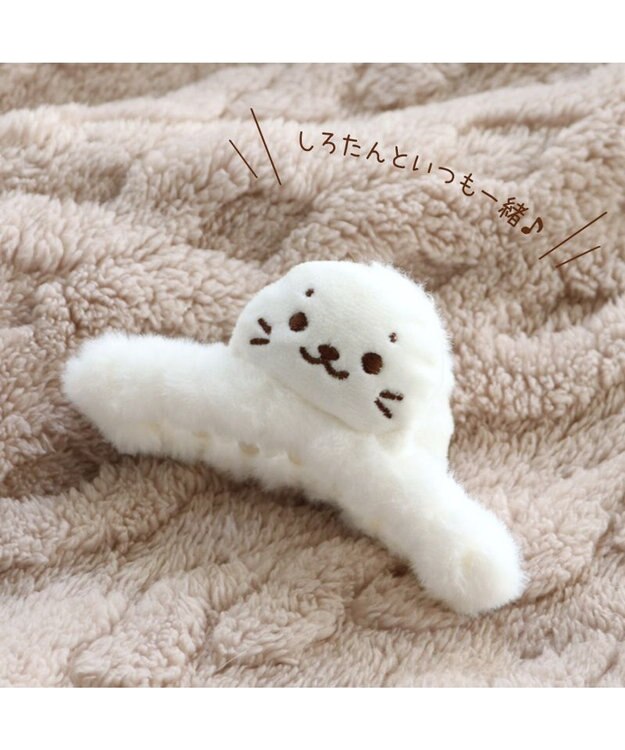 Mother garden しろたん マスコット バンスクリップ ヘアアクセサリー 白~オフホワイト