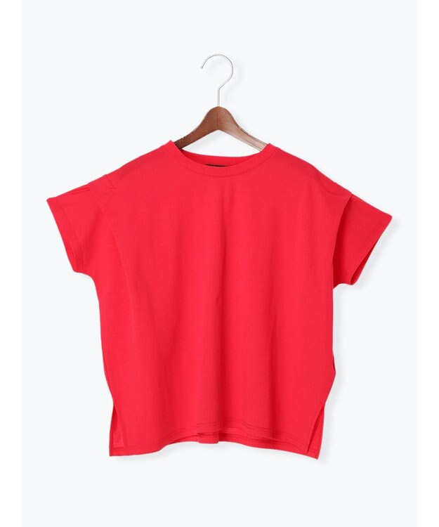 Te chichi 【接触冷感】ショルダータックTシャツ レッド