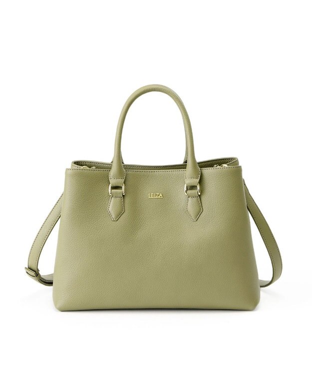 IBIZA イニシオ　牛革　2WAYバッグ 薄緑