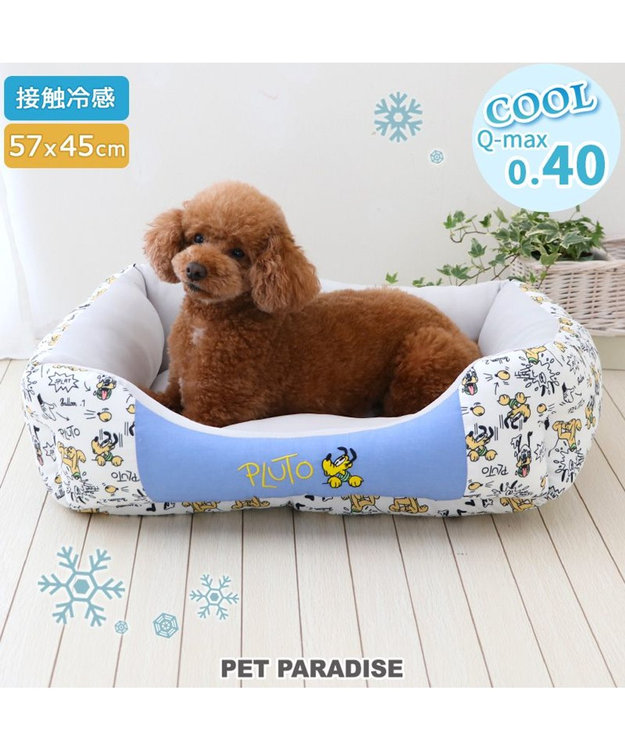 PET PARADISE ディズニー プルート クール 四角 カドラー 小型犬 水色