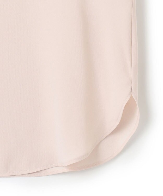 ICB 【洗える】BackSatinAmunzen フリルブラウス ピンク系