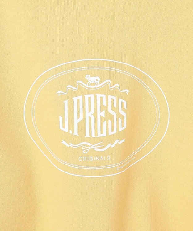 J.PRESS MEN 【J.PRESS ORIGINALS】【UNISEX】Supima Recycle French Terry Orval Logo Sweat Shirt イエロー系