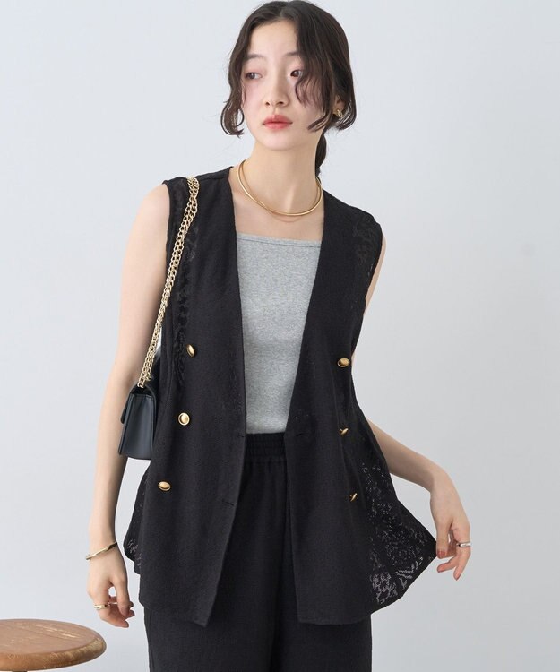 earth music&ecology レースジレ Black