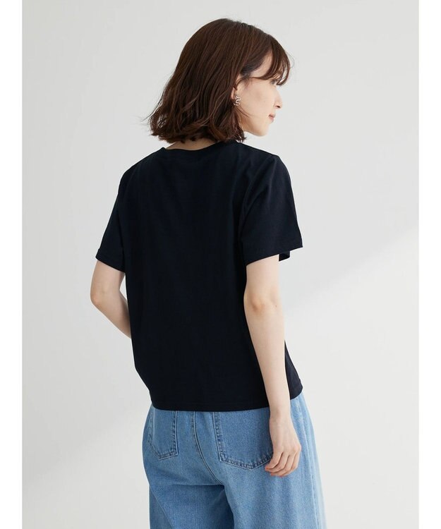 Green Parks ・ＲＡＹ　ＣＡＳＳＩＮ　パールドットロゴＴシャツ Black