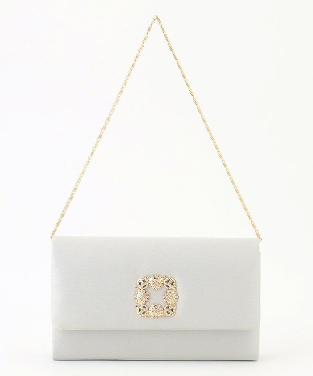 ANY SIS 【2WAY】ストーンバックル ショルダー  バッグ シルバー