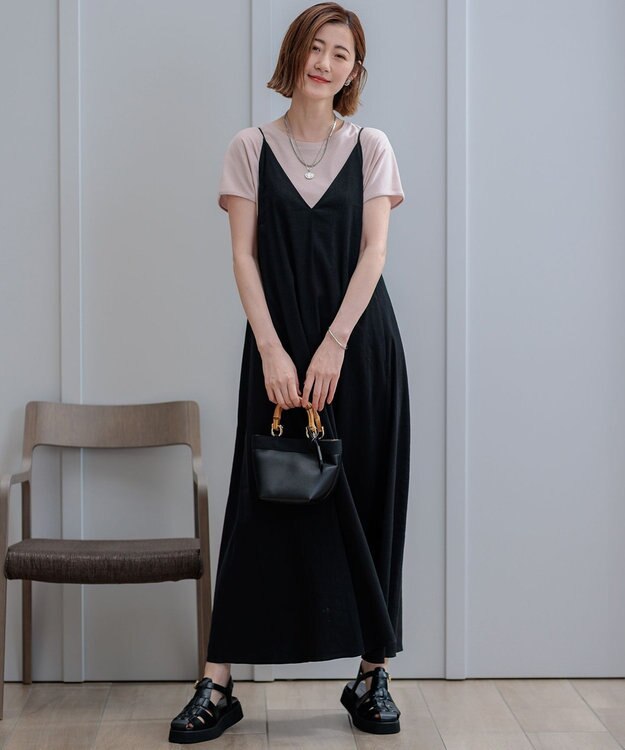 23区 S 【接触冷感/洗える】フレンチスリーブ IT TEE [WEB限定]ダスティピンク系