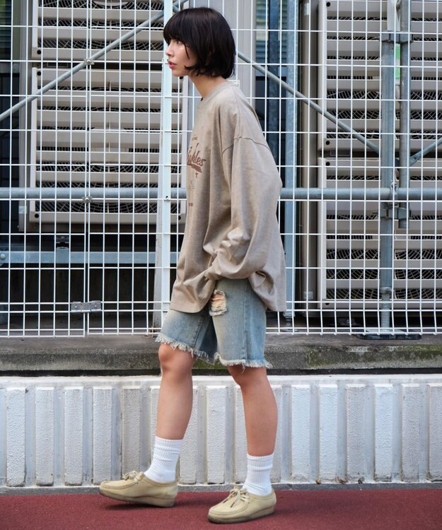 WEGO 【ユニセックス着用ITEM】スノーダイグラフィックT（LS） ベージュ