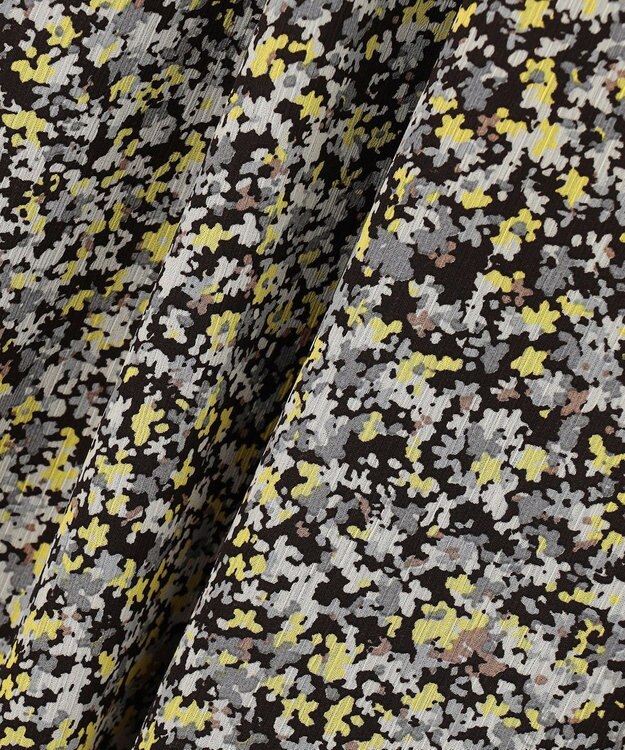 組曲 【先行予約】インプレッションフラワープリント フレアスカート イエローフラワー系