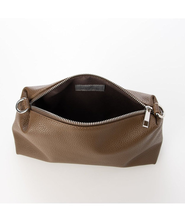 UNBILLION カシュカシュ cachechche / 通しハンドルシュリンク横長トート チョコ