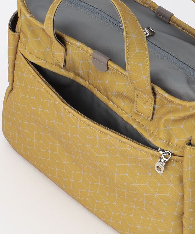 Y'SACCS キュービック×ポイントドット　2WAYトート＆ショルダー　Sサイズ イエロー