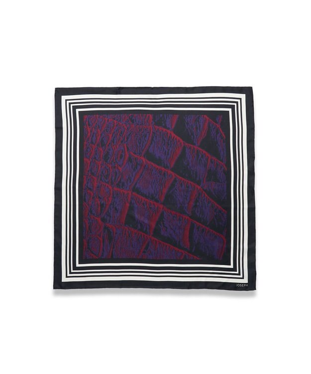 JOSEPH ラージシルクスカーフ Layla Cherry Violet