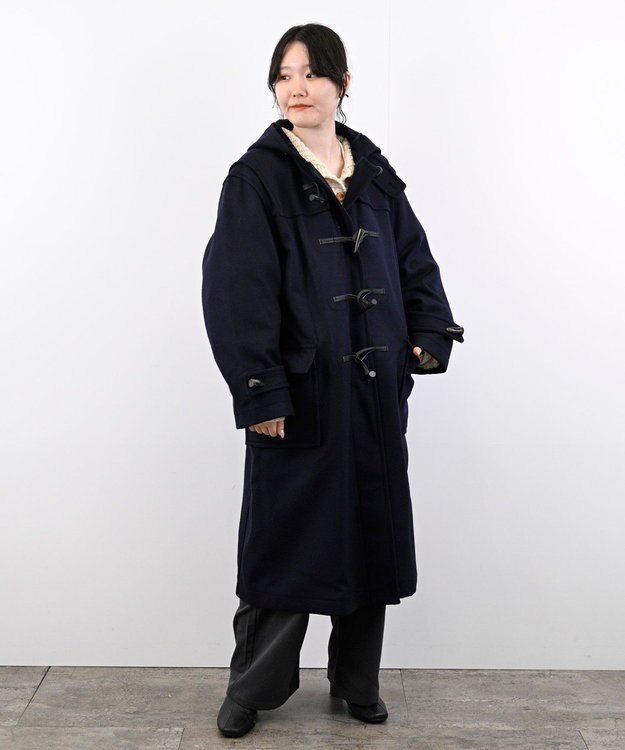 LENO DUFFEL COAT 《MONTGOMERY×LENO》《UNISEX》 ダッフルコート NAVY