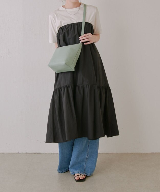 russet ソフトレザーシンプルショルダーバッグ(CE-1328-WEB) Green2