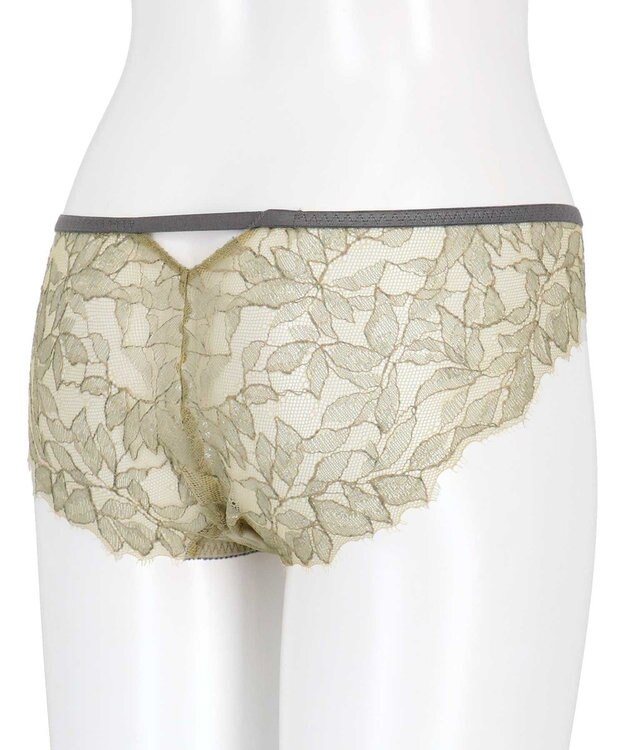 AMPHI ショーツ 【BRAGENIC ブラジェニック 脇高細見えタイプ】BMI355とペア 総レース PMI255 アンフィ／ワコール シェルベージュ