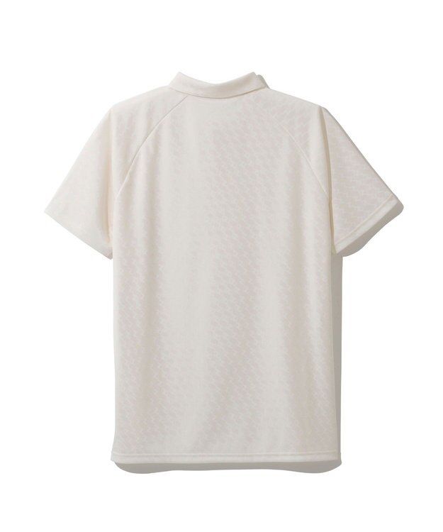 ZERO HALLIBURTON ZH モノグラム ポロシャツ ZHG-A4S6 82816 ゴルフウェア アイボリー