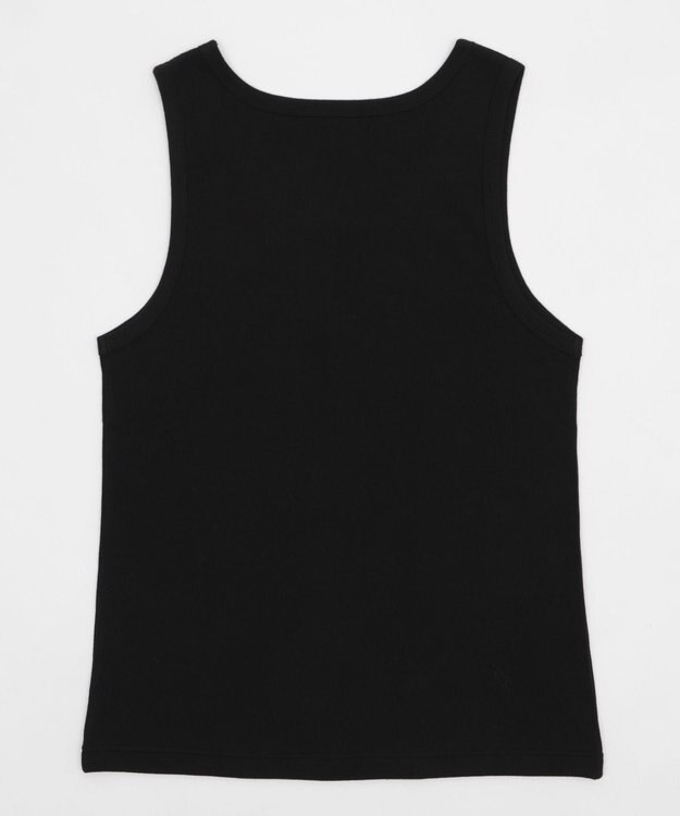 WEGO リブタンクトップ ブラック