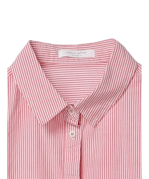 Green Parks アソートストライプシャツ Pink
