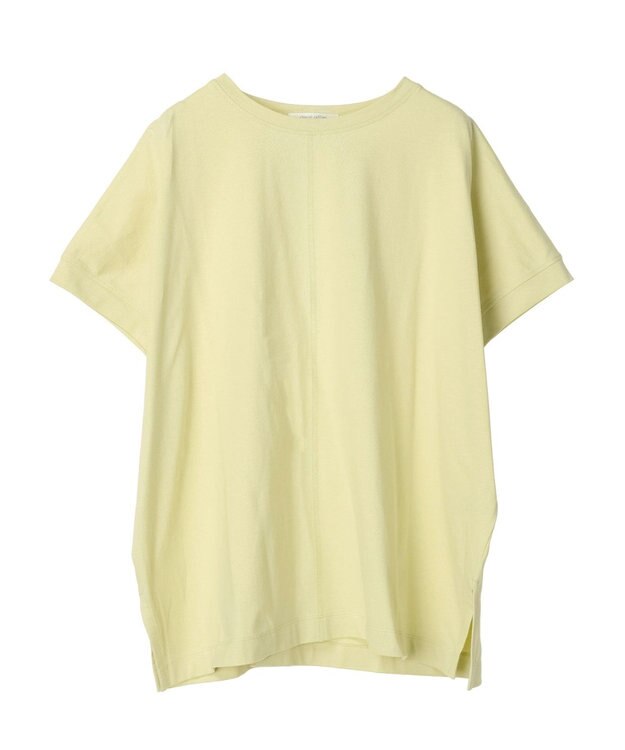 Green Parks インド綿 フレンチスリーブ前後差カットプルオーバー Light Green