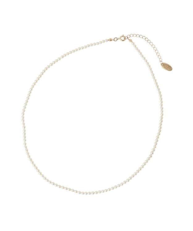 AMERICAN HOLIC ガラスパールネックレス White