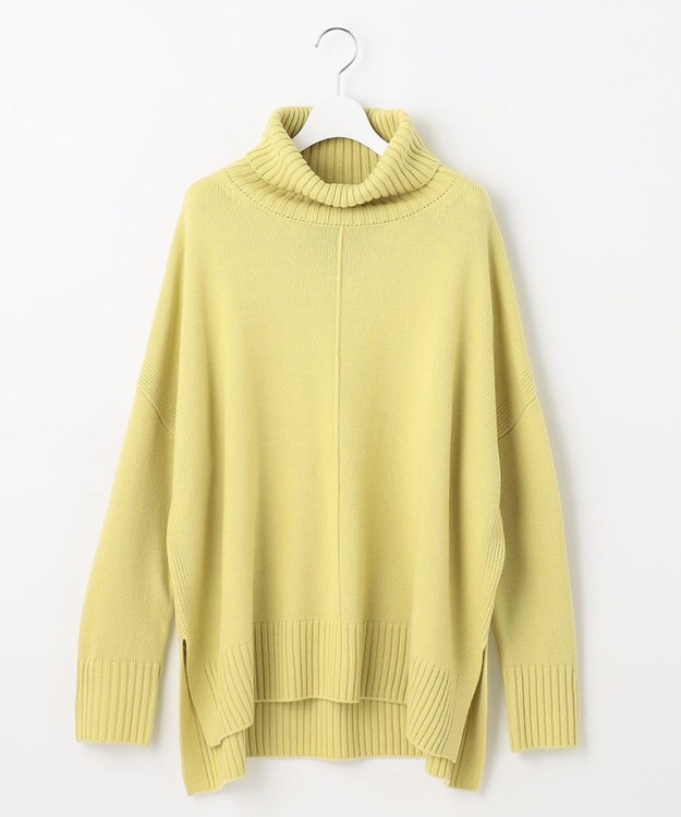 UNFILO 【洗える】マイニチカラー ニット ライトイエロー系