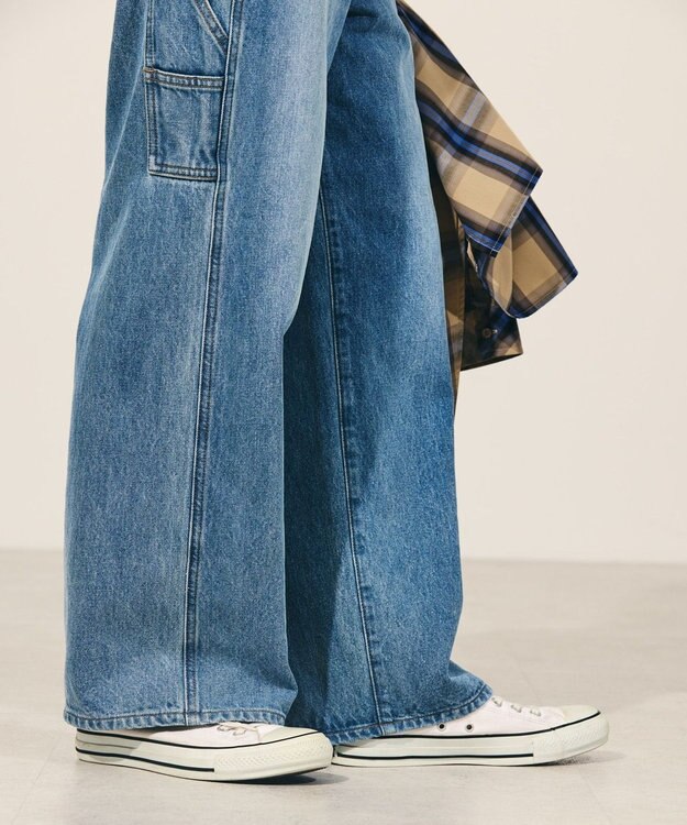 AMERICAN HOLIC ペインターワイドデニム Light Indigo