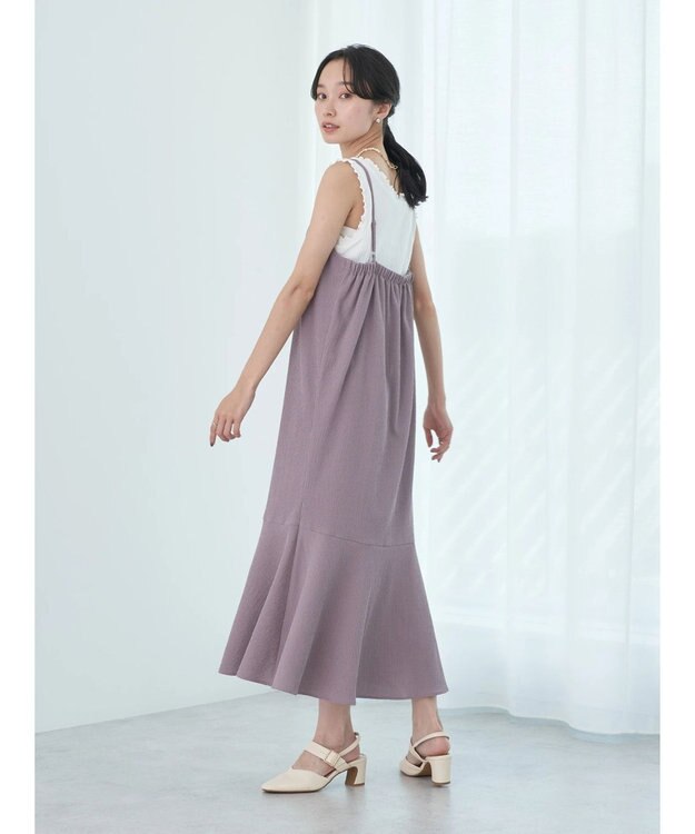 earth music&ecology ＳＥＴ２点カシュクールプルオーバー＋ワンピース Pink