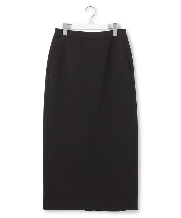 23区 S 【洗える】コットンエアーダンボール Iライン スカート ブラック系