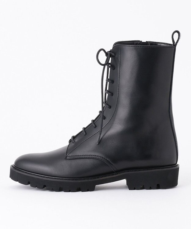 23区 レースアップ ショート ブーツ ブラック系