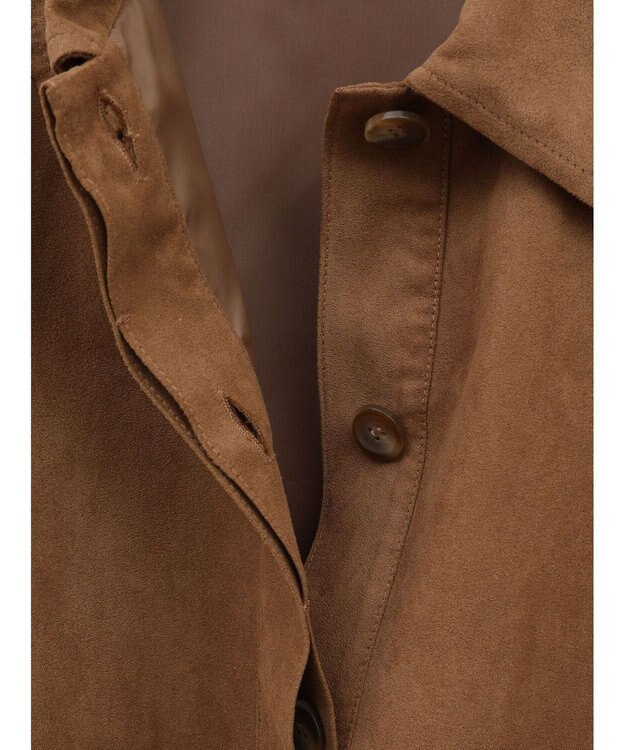 Green Parks ステンカラースウェード調ブルゾン Camel