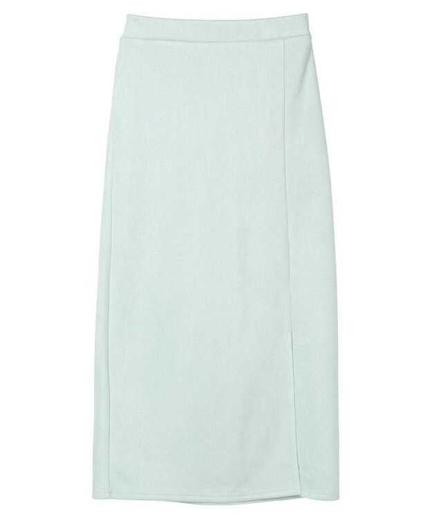 Green Parks マシュマロスエードＩラインスカート Sax