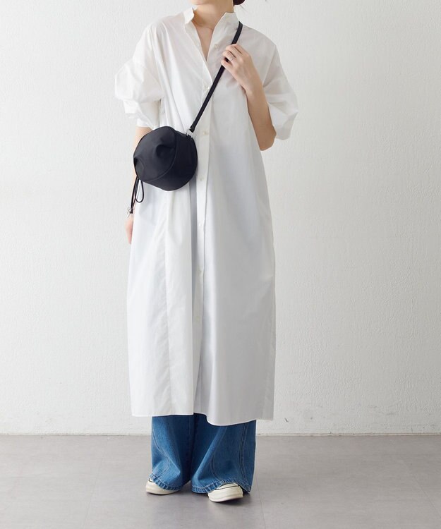 russet クラウズナイロンサークルミニショルダーバッグ(CE-1728) Black