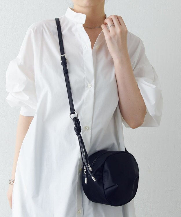 russet クラウズナイロンサークルミニショルダーバッグ(CE-1728) Black