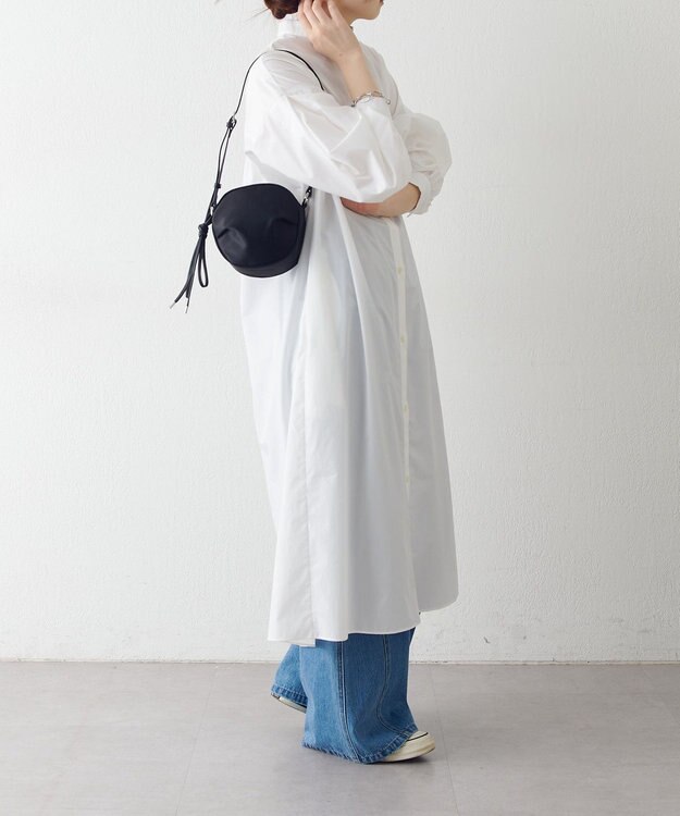 russet クラウズナイロンサークルミニショルダーバッグ(CE-1728) Black