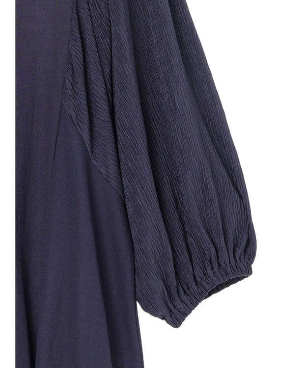 Green Parks ボリューム袖切替プルオーバー Blue