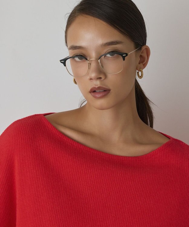 GRACE CONTINENTAL アシメテレコカットトップ レッド