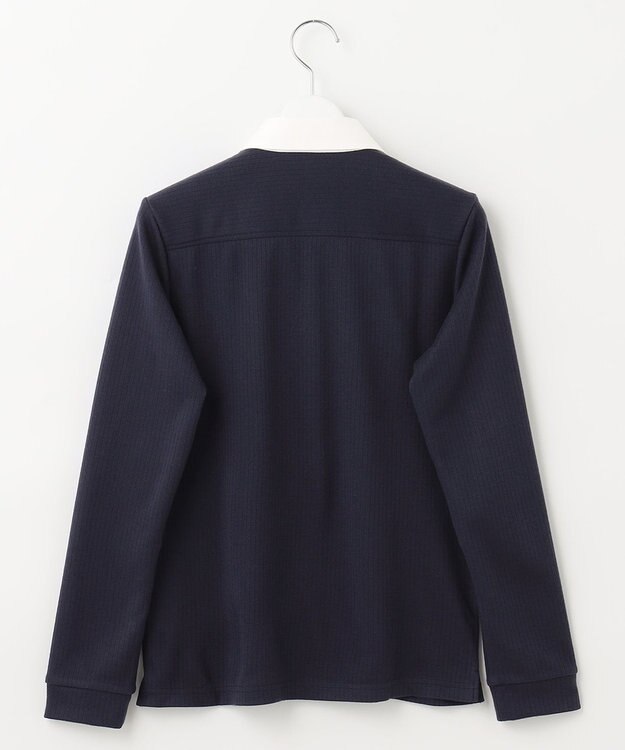 23区GOLF 【WOMEN】【WEB&一部店舗限定】針抜きクレリック 長袖シャツ ネイビー系