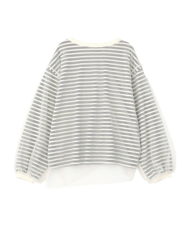 Green Parks シャーリングチュールドッキングプルオーバー Navy