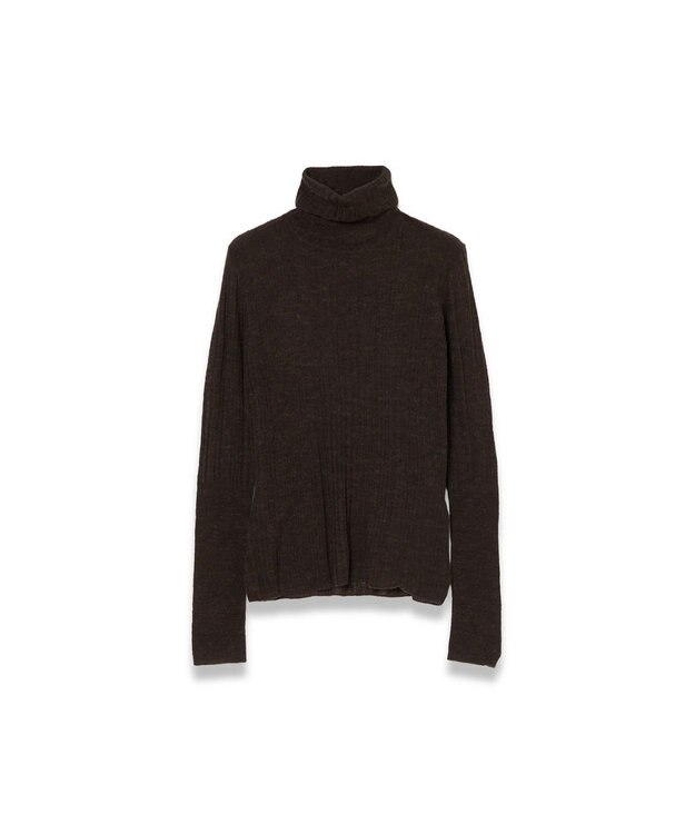 JOSEPH シアーウールリブ ハイネックニット Cocoa