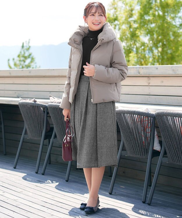 Tiaclasse 【安田美沙子さん着用・新色追加】シームレスダウンコート モカ