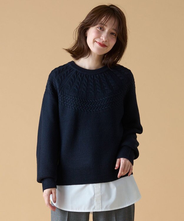 ANY シャツコンビテールＴシャツ オフ