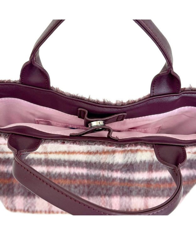 ROOTOTE 3651【2way】SC.スクエア.チェック-A 02：ピンク