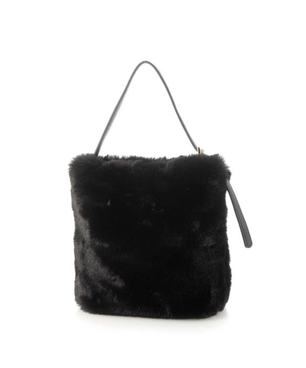 UNBILLION cachecache エコファーワンハンドルミニトートバッグ ブラック