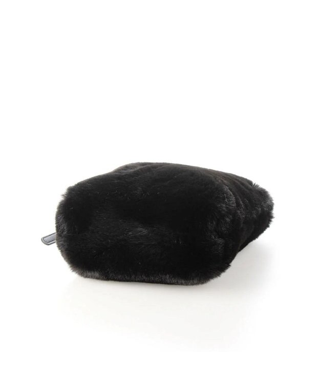 UNBILLION cachecache エコファーワンハンドルミニトートバッグ ブラック