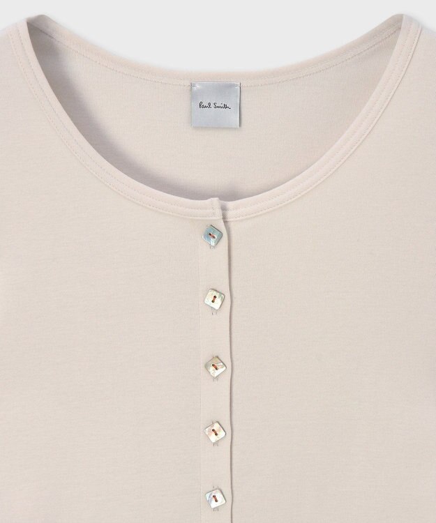 Paul Smith スクエアボタン 長袖カットソー アイボリー