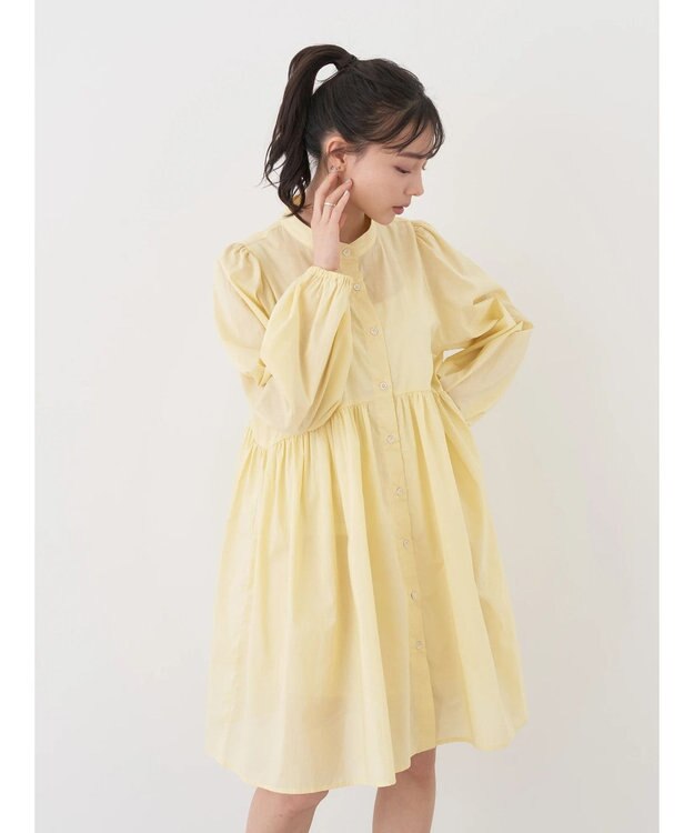 earth music&ecology ボリュームチュニック Yellow