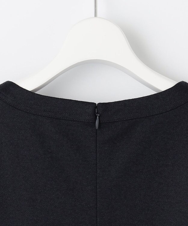 J.PRESS LADIES アクアレジェンドウールジャージー ワンピース ネイビー系