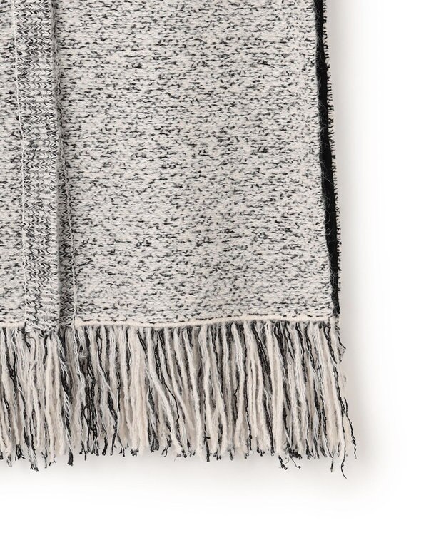 uncrave ツイードニット ジレ オフ×ブラック