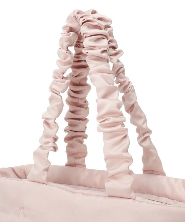 Maison de FLEUR ローズリボン刺繍パファートートバッグ Pink