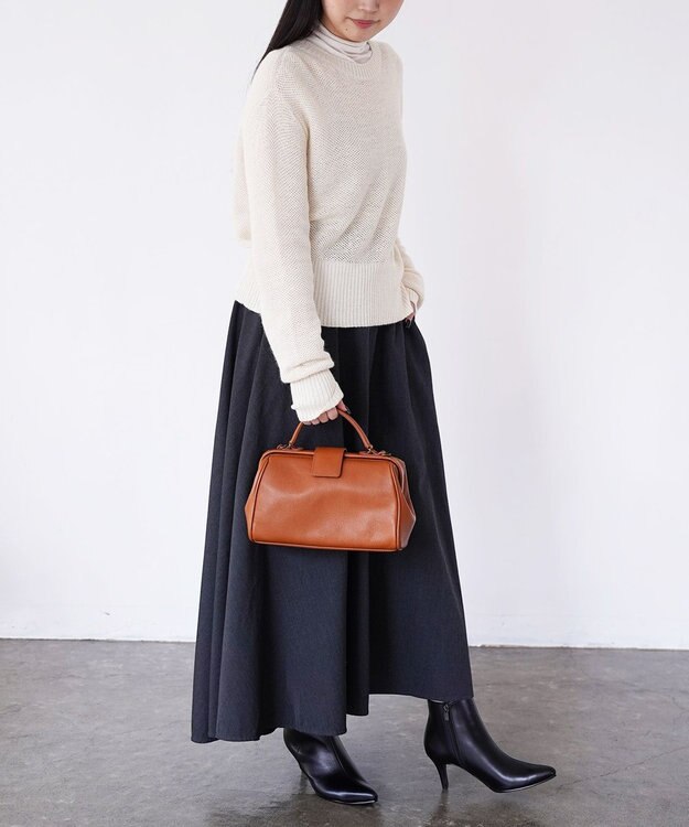 Atelier nuu 日本製 国産レザー parcel ナノダレス ショルダーバッグ キャメル